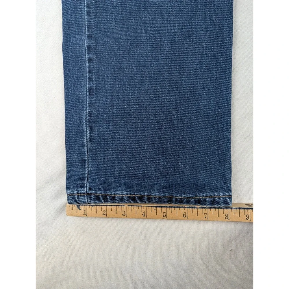 Levi's 505 Mens Reg Fit Y2K Straight Leg Jeans Blue Medium Wash W36 L30 USA Made